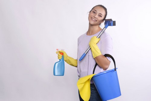 Charity donation and textile reuse partnership for cleaning-related items